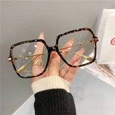 Lunivop Fashion Oversized Square Eyewear Women Retro Chic Blue Light Bloking Glasses Trendy Brand Design Decor Optical Frames Computer