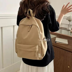 Lunivop New Pure Color Large Capacity Simple Casual Oxford Cloth Student Class Bag Men's Casual Double Shoulder Bag Fresh Sweet Style