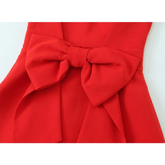 Lunivop Women's Dress Sleeveless Slip Short Dresses Woman Summer Backless Backless Bow Womens Dresses Sexy Party Dresses