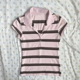 Lunivop Slim Casual Creativity Trendy Hot Sell T-shirt Streetwear Hip Hop Europe Shirts Stripe All-match Casual Simple New Mujer