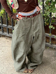 Lunivop Y2K Vintage Women's Cargo Pants Harajuku Oversize Wide Leg American Retro Pants Baggy Casual Summer Thin Trousers Gyaru
