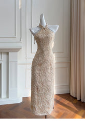 Lunivop Fashion Pearl Embroidered Dress Women's Sleeveless Waist Retraction Dresses 2025 Summer New Tide