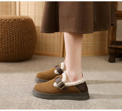 Lunivop Autumn Winter High Quality Women Shoes Casual Flat Shoes Women Moccasins Soft Loafers Fashion Warm Plush Slip on Cotton Shoes