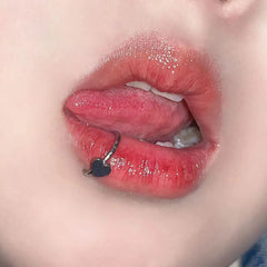 Lunivop Stainless Steel Lip Ring Hinged Star Bites Piercing Nose rings Earrings Spicy Girl Heart Vertical Labret Piercing Body Jewelry