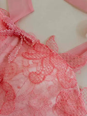 Lunivop Solid 3D Lace Bow Design Women's Dresses For Women Strapless High Waist Sleveless Elegant Dress 2025 New Clothing