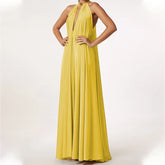 Lunivop Summer Maxi Dress for Women Casual Sexy Deep V-Neck Halter Neck Sundress Sleeveless A-Line Draped Long Dresses Female