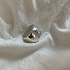 Lunivop INS Minimalist Silver Color Irregular Wrinkled Surface Finger Rings Creative Geometric Punk Opening Ring For Women Girls Jewelry