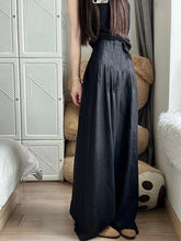 Lunivop Vintage Oversized Black Suit Pants Youthful Woman High Shot Baggy Trousers Korean Fashion Office Ladies Harajuku Elegant