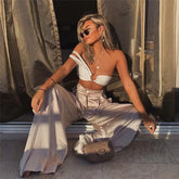 Lunivop New women's American suspenders new Europe and the United States short tops Spice Girls undershirt women's hollow clothes