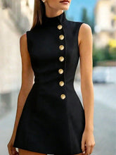 Lunivop New Summer Women's Sleeveless Knit Dress, Casual Comfortable Elegant, Suitable For Office And Daily Wear Black