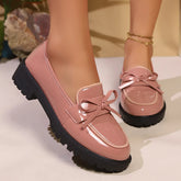 Lunivop Large Size Mary Jane Shoes Women's Casual Shoes Spring Summer Autumn New Style Velvet Butterfly Knot Loafers round Toe Rubber...