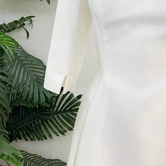 Lunivop White A Line Formal Evening Dress Simple Wedding Dresses With Short Sleeve Elegant Floor-length Satin Bridal Dress Customized