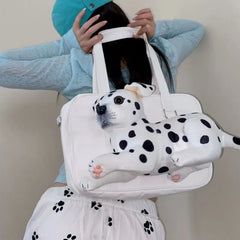 Lunivop Harajuku Aesthetic Y2k Shoulder Bags Women Hot Girl Uniform Spotted Dog Cute Handbag Female Vintage Casual Messenger Bag