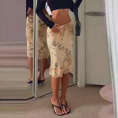 Lunivop Sexy Print Crop Top Skirt Sets Women Beach Sleeveless Chest Wrap Tops Mini Skirt Female Suit Summer Lady Suits New