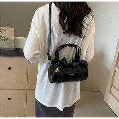 Lunivop Sweet Cool Bow Y2k Hand Bag Women Cute Bow Leather Soft Pillow Messenger Bag Female Harajuku Red Shoulder Bags Aesthetic