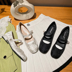 Lunivop High Quality Fashion Round Toe Soft Mary Jane Shoes for Women New Print Casual Shoes Ladies Low Heel Flats Zapatos De Mujer