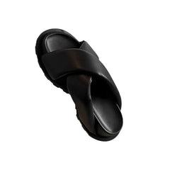 Lunivop Fashion Thick Soled Women's Slippers Summer Outdoor Cross Strap Beach Sandals Slippers Increased Non-slip Platform Sandals