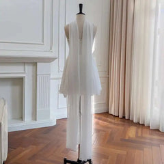 Lunivop One Shoulder Strapless Dress For Women Slimming Cinched Waist Beach Vacation Dresses Female 2025 Spring