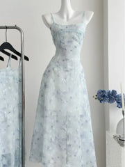 Lunivop Elegant Floral Fairy Dress Women Casual Sweet Y2k Clothing Sexy Strap Dress Even Party One Piece Dress Korean Chic Sleeveless