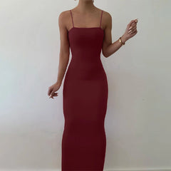 Lunivop Sling Classic Basic Elegant Long Women'S Dresses Casual Streetwear Outfit Party Vacation Y2K Fashion Clothing