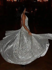 Lunivop Sexy Backless Bright Silk Shiny Women Maxi Dress Spaghetti Strap Evening Dress Female Spring Slim Casual Party Clubwear