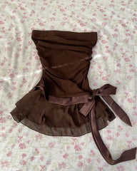 Lunivop Sweet Women Dress Y2k Goth Punk Vintage Elegant Party Dresses Hot Girl Slim Sexy Short Skirt Basics Backless Grunge Emo Chic