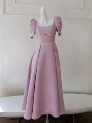 Lunivop Solid Hollow Beaded Design Long Dresses For Women Square Collar High Waist Elegant Dress Female 2025 New Clothing