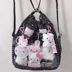 Lunivop New Polka Dot Pain Bag Handheld Large Capaci oulder Bag for Women Commuting Cosplay Con Adorable Girl Bag