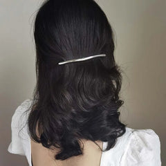 Lunivop New Fashion Metal One Word Clip Hairpin Women Elegant Ponytail Clip Side Bang Horsetail Hairpin Barrettes Accessories