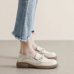 Lunivop Pearl Low Heel Elegant Round Toe Woman PumpsLoafers Loafers Shoes for Women Dress Stylish Genuine Mark With Discount 39 Fashion