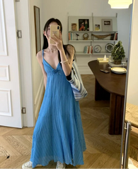 Lunivop Women Dress Sleeveless Flowers V Neck Sleeveless Summer Fashion Holiday Slim Backless Elegant Dresses Female Casual