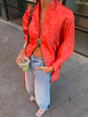Lunivop Jacquard Satin Fringe Three Piece Set Kimono Long Open Coat Wrap V Neck Top Fringe Trousers Summer Resort Lady Elegant Suit
