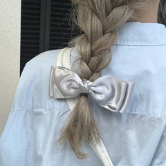 Lunivop Women's Hair Clip Sweet Style French Double Bow Spring Clip Sweet Hair Stereo Clip Kawaii Hair Accessories Bow Clip Hair Band