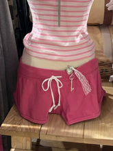 Lunivop New Rose Pink Cotton Short Pant Women Casual Elastic High Waist Casual SweatShorts Sweet Vintage Cute Y2K Drawstring Bottoms