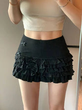 Lunivop Sweet Kawaii Harajuku Mini Skirt Y2k Ruffled Lace Skirt Women Preppy Subculture Style Cute Bow Design Casual New Skirt