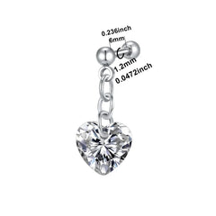 Lunivop Cartilage Earring for Women Stainless Steel Earring Love, water drop CZ Studs Earrings Tragus Helix Conch Hoop Piercing Jewelry