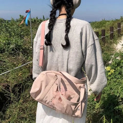 Lunivop Sweet Cool Pink Shoulder Bags Purse Women Hot Girls Bow Chic Y2k Handbag Female Large Capacity Messenger Bag Aesthetic