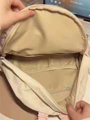 Lunivop Sweet Cute Y2k Backpacks Women Harajuku Nylon Patchwork Chic Casual Mini Backpack Female Preppy Style Mochila Aesthetic