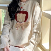Lunivop Deeptown Kawaii Sweaters Cartoon Women Harajuku Sweet Knitted Pullovers Autumn Winter Fashion Oversize Cute Aesthetics Sweaters