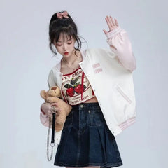 Lunivop Cherry Print Camisole Vest for Women Y2k Fashion Sexy Slim Fit Crop Top T-shirts 2025 Summer New Strapless Tops Mujer