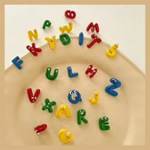 Lunivop New Trendy Funny Solid Color Cartoon 26 Letter Earrings for Women Exquisite Alloy Studs Sweet Cool Party Jewelry Cosplay Gifts