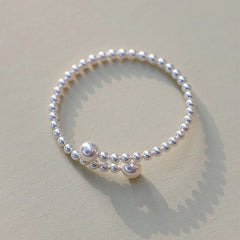 Lunivop New Trendy Simple White Pearl Beaded Bracelet for Women Niche Design Charms Bracelet Sweet Elegant Party Jewelry Wedding Gifts