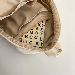 Lunivop Small Canvas Backpacks For Women 100% Cotton School Bags For Teenage Girls Solid Purple Brand Korea Style Cloth Casual Satchels