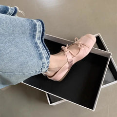 Lunivop Women's Mules Slippers Shoes New Fashion Comfort Double Bowknot Slides Ladies Fashion Slip on Outdoor Mary Jane Shoes