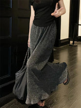 Lunivop Black Sequin Slim Long Skirt Women High Waist Luxury Elegant Fashion Streetwear Y2k Maxi Skirt Glitter Ladies Long Skirt