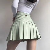 Lunivop Pleated Skirt Women's Summer High Waist Skirt Pants A-line Slim Suit Pleated Kawaii All-match College Style Skirts