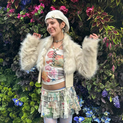 Lunivop 2000s Baby Tee Short Sleeve Tee Vintage Graphic Tee Women's Fairy Trash Y2k Style Clothes Crop Tops Shirt Valentine Day Clothes