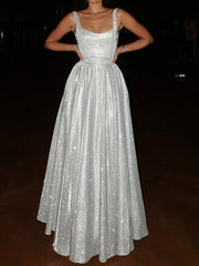 Lunivop Sexy Backless Bright Silk Shiny Women Maxi Dress Spaghetti Strap Evening Dress Female Spring Slim Casual Party Clubwear