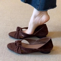 Lunivop Summers Open Toe Women Gladiator Sandals Elegant Butterfly-knot Low Heel Shoes Ladies Concise Thick Heel Sandalias