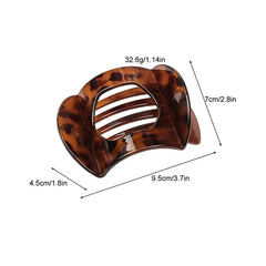 Lunivop Fashion Leopard Flat Hair Claws Clamp Plastic Duckbill Hair Clip for Women Girls Hairpin Ponytail Styling Tools Hair Accessories